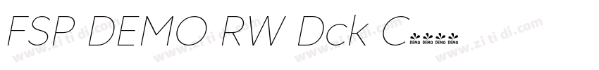 FSP DEMO RW Dck C字体转换 FSP DEMO RW Dck C字体转换